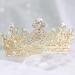 Makone Gold Crown for Women - Hair Accessory for Birthday Wedding Prom Bridal Party Halloween Costume - Christmas Gift - Buy Online on GoSupps.com