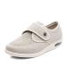 KENRET Women's Wide Width Diabetic Shoes Mesh Breathable Walking Sneakers Non-Slip Lightweight Adjustable for Elderly Swollen Feet Beige 39