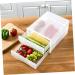 Hohopeti 1 pc Box refrigerator egg drawer fridge egg container refrigerator egg holder Transparent Color 36X26CM double-deck - Buy Online on GoSupps.com
