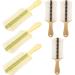Yardwe 6pi ces Peigne Antipelliculaire Long Manche Lot De Plastique Brosse Et Peigne Double Face Dents Fines Pour Toilettage Des Chiens Chats Et Humains Vert Et Noir