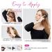 Invisible Wire Hair Extensions - Thinner Softer Lace Weft, Adjustable Size, Removable Clips, Wavy Hairpiece for Women 12 Inch - Ash Blonde Highlights - Buy Online on GoSupps.com