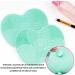 Makeup Brush Cleaning Pad 1 Piece Silicone Purifier with Suction Cup 1 Foldable Cleaning Bowl for Makeup Brushes Portable Cleaning Tool Set - Buy Online on GoSupps.com