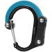 GEAR AID HEROCLIP Carabiner Clip and Hook (Mini) for Travel, Luggage, Purse and Small Bags Black & Blue Mini
