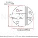 NRC&XRC Marine Grade 316 Stainless Steel 2-1/4 Turn Twist Button Door Catch Latch - Ideal for Doors and Cabinets - Buy Online on GoSupps.com