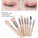 Eyeshadow Brush Makeup Brushes Set Professional Fluffy Grip Powder 8 Pieces for Women for Daily Makeup Ivory - Buy Online on GoSupps.com