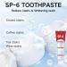 2 PCS SP-6 Probiotic Whitening Toothpaste for Teeth Whitening and Gum Health Enhanced Formula with 6 Probiotics Fluoride-Free Minty Fresh Flavor 4.9 oz (2) - Buy Online on GoSupps.com