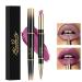 HOUSN 2 in 1 Double-end Lip Liner Pencil Matte Lipstick Pen Long-lasting Lip Liner Contour Makeup Lipsticks Non-Stick Cup Not Fade Lip Liner For Girls and Women Gift(02#Red)