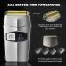 2 in 1 Waterproof Electric Foil Shaver & Beard Trimmer for Men - Cordless Rechargeable Grooming Kit - Buy Online on GoSupps.com