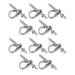 JATCSG 10 Pack Climbing Anchor Hanger Bolt M10 Stainless Steel Bolt Hanger & Expansion Bolt Fracture Load 25kN/2500KG for Outdoor Sports Climbing Mountaineering Hammock