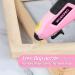 WORKPRO Cordless Hot Melt Glue Gun Kit | Rechargeable Mini Glue Gun with 20 Premium Glue Sticks | Automatic Power Off for Art, Crafts, Decorations, and Fast Repairs | Pink Ribbon - Buy Online on GoSupps.com
