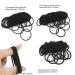 Buy Black Hair Ties - Elastic Headbands in 3 Sizes for Thick Curly Hair | Perfect Ponytail Holders & Hair Accessories for Women and Girls - Buy Online on GoSupps.com
