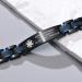 Personalized Stainless Steel Medical Alert Bracelet for Men | Custom Engraving | Black Brushed Finish | Adjustable Size 8.2-8.6 - Buy Online on GoSupps.com