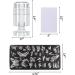 EBANKU 8 PCS Nail Stamping Plates Set - Flowers, Butterflies, Leaves & Ripples | DIY Nail Art Decoration Kit with Rotation Stamper & Scraper - Buy Online on GoSupps.com
