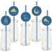 Eid-Themed Straws Eid Paper Straws Eid Decorations Straws - Party Supplies Decorative Straws Drinking Straws Foccar - Buy Online on GoSupps.com