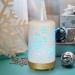 Earnest Living Eile Oil Diffuser - White Ceramic 100ml Aromatherapy Humidifier with Timer & Auto Shut-Off | Perfect for Home & Office | Christmas Snowflake Design - Buy Online on GoSupps.com