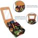 Travel Lipstick Organizer Case | Portable Makeup Bag with Mirror | Colorful Fruits & Vegetables Design - Perfect for International Shipping - Buy Online on GoSupps.com