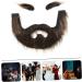 BIUDECO 1 Set Beard Dress up Christmas Santa Claus Beard Mustache Sticker Beard Prop Beard Costume Plush - Buy Online on GoSupps.com