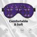 FoRes Cute Purple Butterfly Print Adjustable Sleep Eye Mask - Light Blocking Unisex for Deep Rest - Buy Online on GoSupps.com