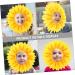 Alipis 2pcs Sunflower Headgear Sunflower Headdress Sunflower Hat Hood Daisy Crown Child Silk Cloth Prom - Buy Online on GoSupps.com