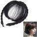 Solustre Braids Womens Hard Headband with Bangs Forehead Natural Hair Fringe Wigs Extensions Bangs Hairband for Women Girls (Black) - Buy Online on GoSupps.com
