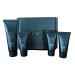 Mens face wash facial skin care products exfoliating face wash and mens face moisturizer. Skin care set. 4 pieces. Gift for men.