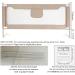 Extra Tall Bed Rails for Toddlers - Twin to King Size - Khaki - 1 Side 78.74 L x 27 H - Buy Online on GoSupps.com