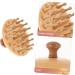 Beavorty 4-Piece Wooden Massage Comb Set - Beech Hairbrush for Scalp Relief Tension Release & Comfort | Wide Tooth & Curved Design for Women - Buy Online on GoSupps.com