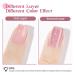 Rose Pink Glitter Gel Nail Polish - 12mL Sheer Nude Pink Shimmery Jelly Gel Polish - Buy Online on GoSupps.com