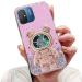 Tivenfezk Nadoli for Xiaomi Redmi 12c Treibsand B r Astronaut Hidden Stand Shell caricature glitter astronaut stand soft silicone bling cell phone case transparent protective cover xiaomi redmi 12c pink