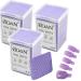 600 PCS Lint Free Nail Wipes BQAN Nail Polish Remover Pads Pink for lash Extensions & Nail Polish Bottle with 5PCS Nail Soak Off Clips (Purple) Purple-600