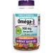 Webber Naturals Glucosamine Chondroitin Triple Strength 90 Tablets & Omega-3 900 mg Triple Strength 120 Clear Enteric No Fishy Aftertaste Softgels Supports Cardiovascular Health and Brain Function - Buy Online on GoSupps.com