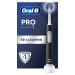 Oral-B Pro 1 Electric Toothbrushes For Adults With 3D Cleaning Christmas Gifts For Women / Him 1 Toothbrush Head Gum Pressure Control 2 Pin UK Plug Black Black 3 Piece Set