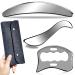 AntiSexi 3 in 1 stainless steel Gua Sha muscle scraper tool set scraping massage tools for physical therapy Derma Edge Massage Tool Guasha Massage Schaber Tool Iastm Tools (AntiExi 3Pcs)