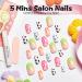 Pink Oval Press-On Nails with Cow Print Design | 24pcs Medium Round Acrylic False Nail Tips Set - Buy Online on GoSupps.com