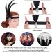 Molain 1920s Flapper Headband Halloween Party Feather Crystal Headband 20's Headpiece Accessories for Women Gatsby Costume Theme Party Cocktail Party Hair Accessories for Women Style B - Buy Online on GoSupps.com