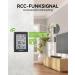 Baldr Weather Station with Outdoor Sensor - DCF Digital Thermometer & Hygrometer 3.7 Display Weather Forecast & Alarm Clock - Accurate Indoor/Outdoor Temperature Monitoring - Buy Online on GoSupps.com