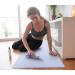 IUGA Non Slip Yoga Mat Eco Friendly with Carrying Strap - Thick Exercise Mat for Yoga, Pilates, Fitness - 72 x 24 x 6mm - Gray - Buy Online on GoSupps.com