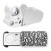 TRIPPER 2 Pieces Jewelers Loupe 30X 60X 90X Jewelers Eye Loupe Magnifier Jewelry Magnifying Glass Loop LED Light
