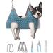 Supet Pet Grooming Hammock Harness for Cats & Dogs - Relaxation & Restraint Sling for Nail Trimming Clipping - Coral Blue, S Size - Buy Online on GoSupps.com