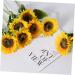 HOMSFOU 8 Pcs Simulated Sunflower Artificial Sunflowers Fake Flower Decors Home Accents Decor Bouquets for Wedding Faux Silk Flowers Sunflowers Bouquet Fake Flower Crafts Party Decor Props - Buy Online on GoSupps.com