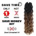 18 Goddess Faux Locs Crochet Hair - 6 Packs Gypsy Wavy Dreadlocks - 3 Tone Curly Braiding Extensions (#1B3027) | Soft & Lightweight - Buy Online on GoSupps.com