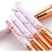 Fegtrtyoa 10 Professional Makeup Brushes Set Tool Foundation Eye Shadow Lip Liner Blush Marble Face Makeup Brush - Buy Online on GoSupps.com