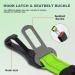 Iokheira Adjustable Dog Seat Belt for Car - Universal Safety Harness with Locking Rod - Neon Green - Buy Online on GoSupps.com