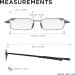 Stylish +3.0 Foldable Reading Glasses | Compact Case | Unisex Blue-Gray/Gunmetal | On-the-Go Optical Solutions - Buy Online on GoSupps.com