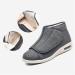 Diabetic Shoes for Men | Comfortable Winter Plush Fleece Orthopedic Wide Walking Shoes for Arthritis & Swollen Feet - Size 12 Gris - Buy Online on GoSupps.com
