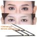 NOLITOY 1pc Second Generation Scale Eyebrow Measuring Eyebrow Positioning Tool Stainless Steel Mold 25x5x0.6cm Black - Buy Online on GoSupps.com
