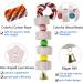 Unibene Parrot Chewing Toy with Bell and Calcium Supplement - 2 Pack for African Greys, Conures, Budgies, Cockatiels, and Small Pets - Buy Online on GoSupps.com