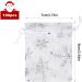 100 Pieces White Organza Gift Bags 7x9cm - Snowflake Design for Christmas - Perfect for Gifting & Presents - Buy Online on GoSupps.com