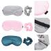 Buy Satin Scrunchies Hair Ties & Silk Sleeping Eye Masks Set - Soft & Stylish Accessories for Women & Men - International Shipping Available - Buy Online on GoSupps.com