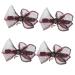 FRCOLOR Wedding butterfly hair clip bridal hair clip carnival headpiece wedding hair bows hair barrette clip for women bride headpiece large hair bows big bow Hair up woman copper Big